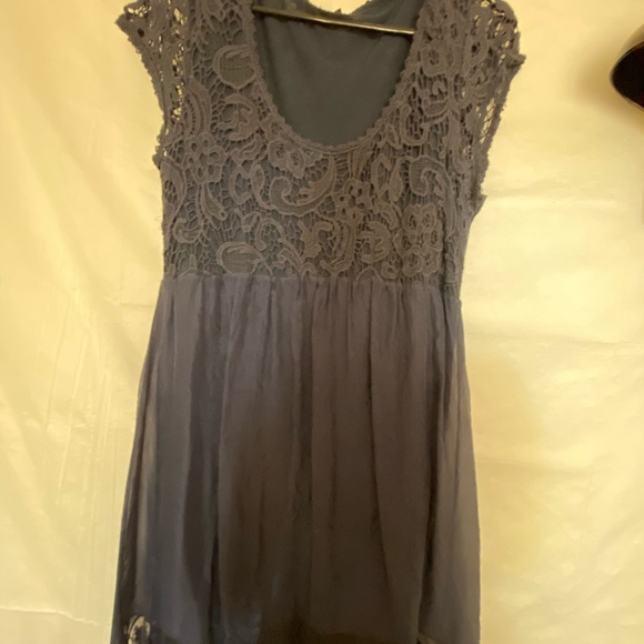 Navy Silk Dress - Picture 7 of 7